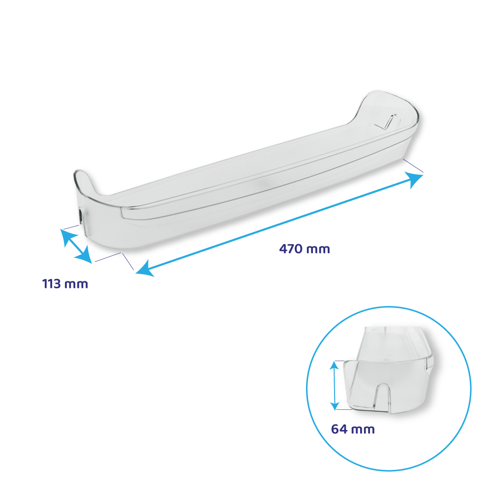 Botellero para nevera Hotpoint-Ariston 470x113mm / C00272782
