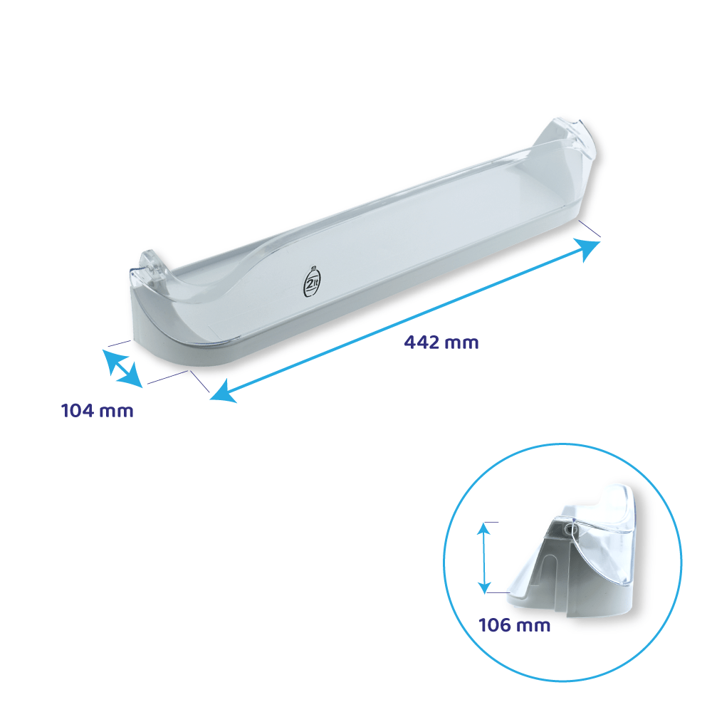Botellero para nevera Hotpoint-Ariston 442x104mm / C00283225
