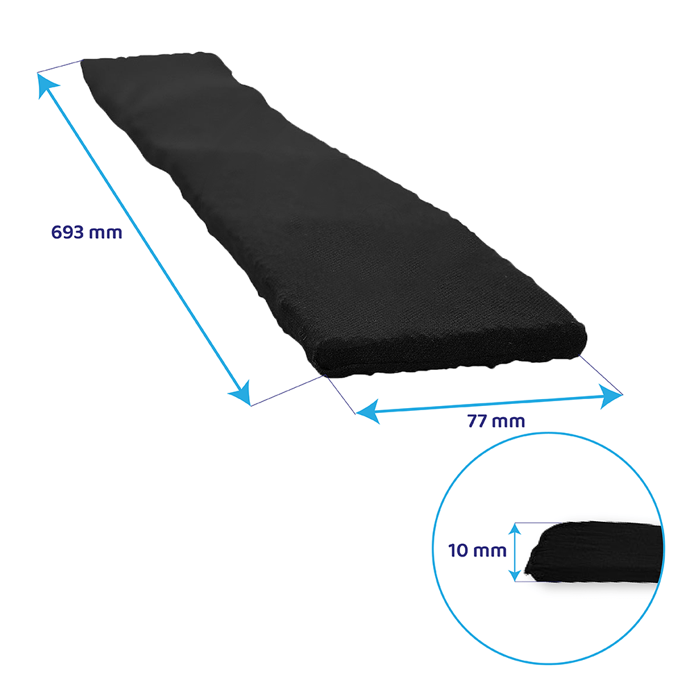 Filtro de carbono regenerable 693x77mm compatible con Ikea FÖRDELAKTIG 504.494.03 / 905.348.52