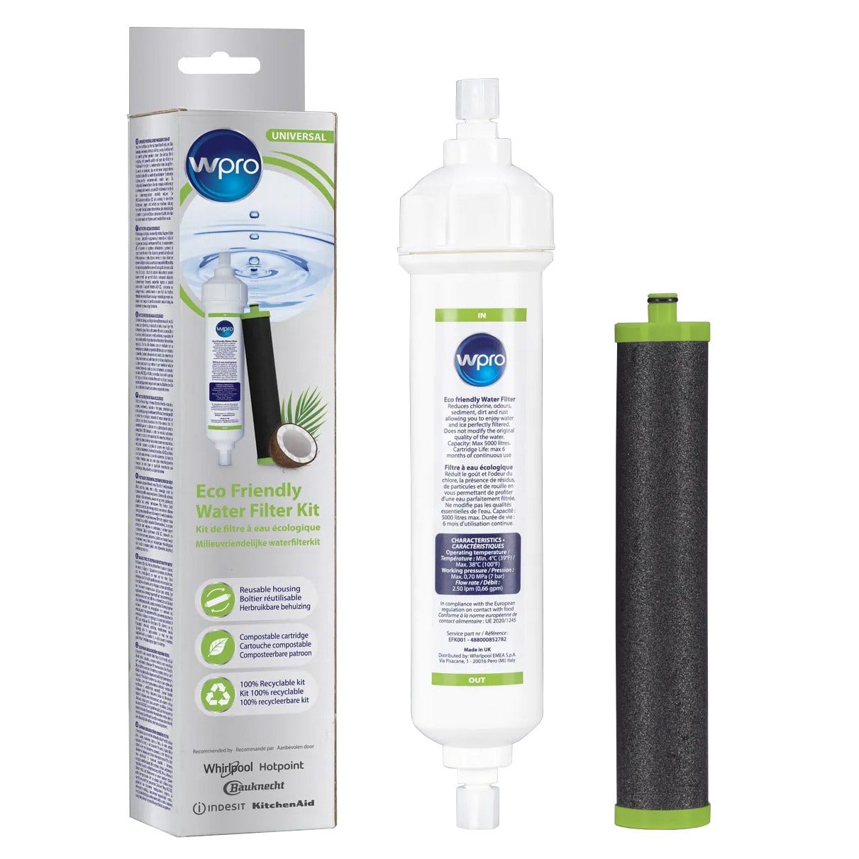 Kit de Filtro de Agua WPRO Eco EFK001 / C00852782