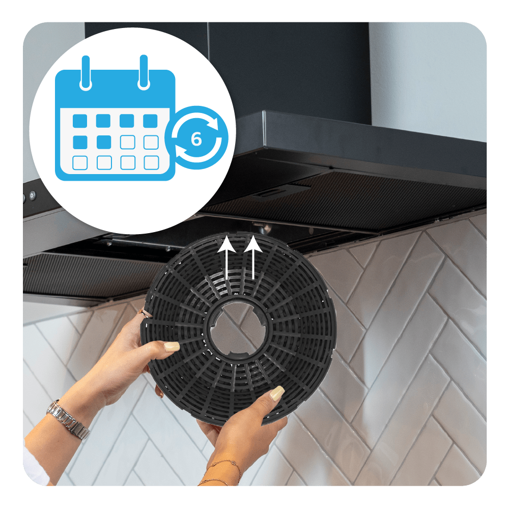 Filtro de carbón compatible con Silverline YT971.1000.104 / YT971.1000.107 (x2)