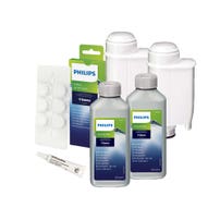Philips / Saeco Set de mantenimiento para cafetera Descalcificador + Tabletas de limpieza + Filtro de agua