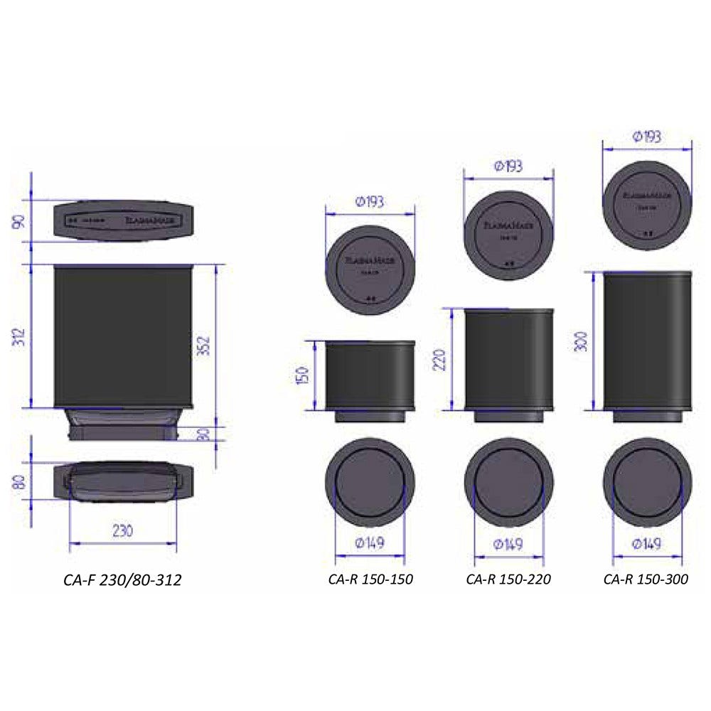 Filtro de carbono PlasmaMade CA-R 150-220