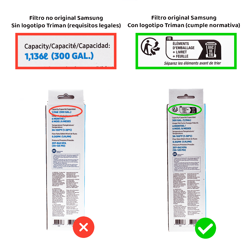Filtro de agua Original Samsung HAF-CIN/EXP / DA29-00020B