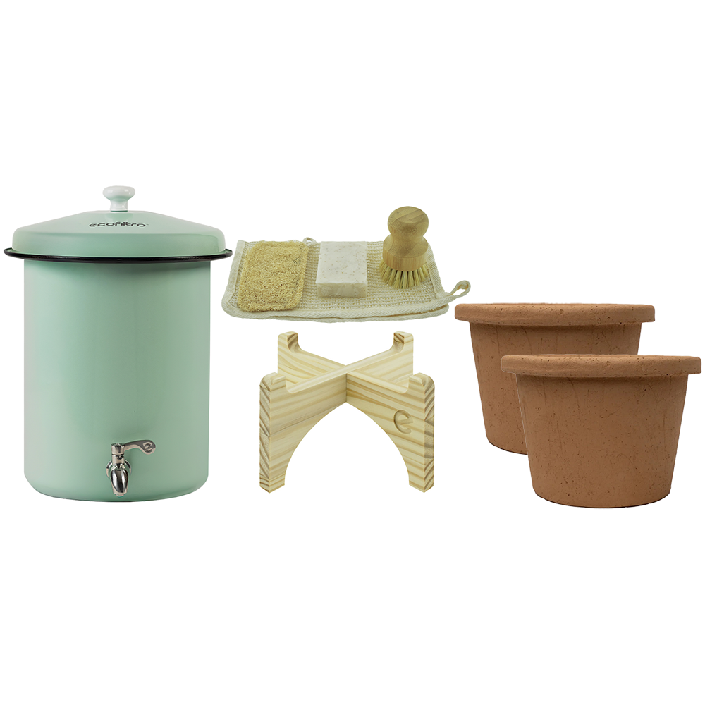Ecofiltro filtro de agua 5L set inicial Verde menta - 4 años de uso