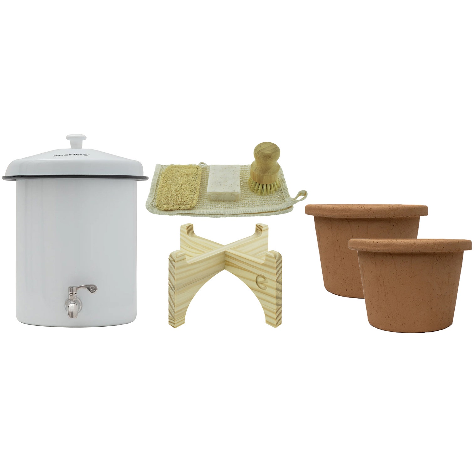 Ecofiltro filtro de agua 5L set inicial blanco - 4 años de uso