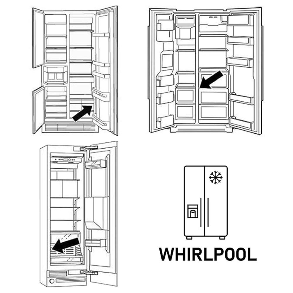 Filtro de agua compatible con Whirlpool SBS002 / SBS200P
