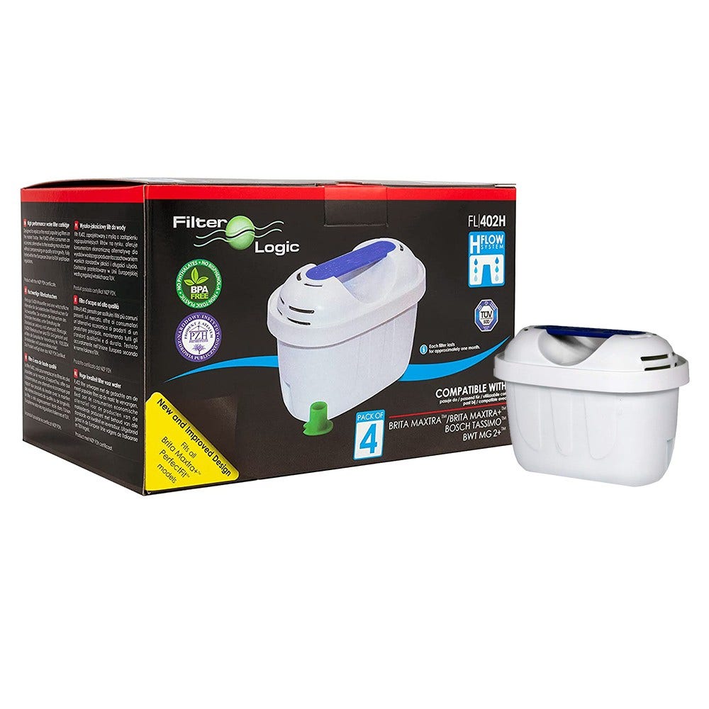 Filtros de Agua Filter Logic FL-402H para BRITA MAXTRA+ (4-Pack)