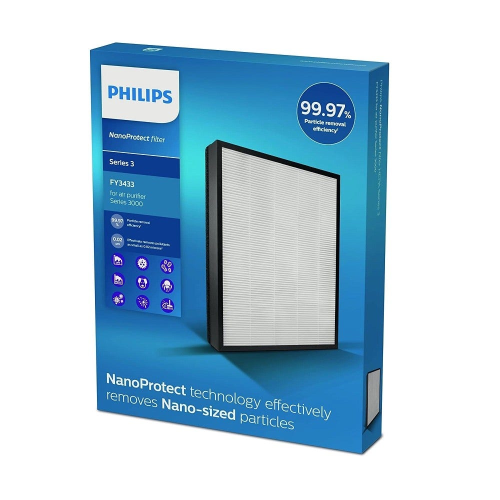 Filtro HEPA Philips NanoProtect S3 Purificador de Aire FY3433/10