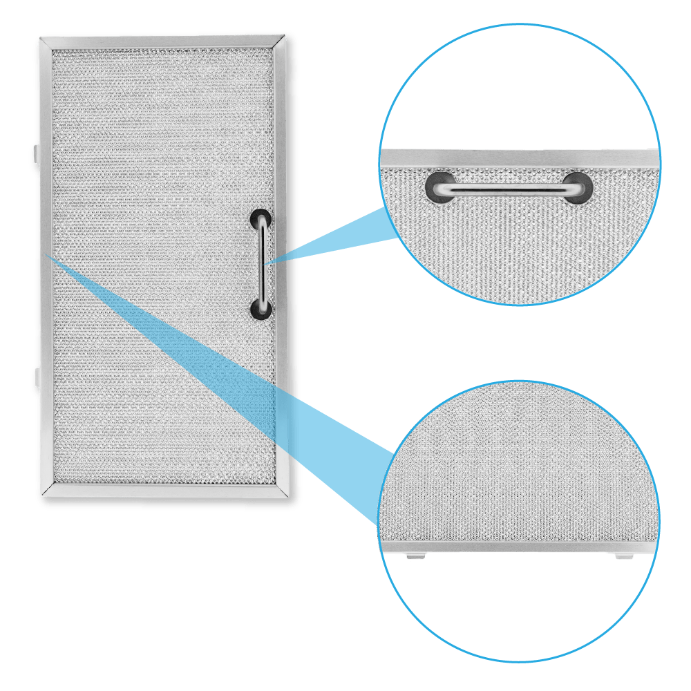 Filtro metálico Bauknecht 327x177x9mm 480122101731