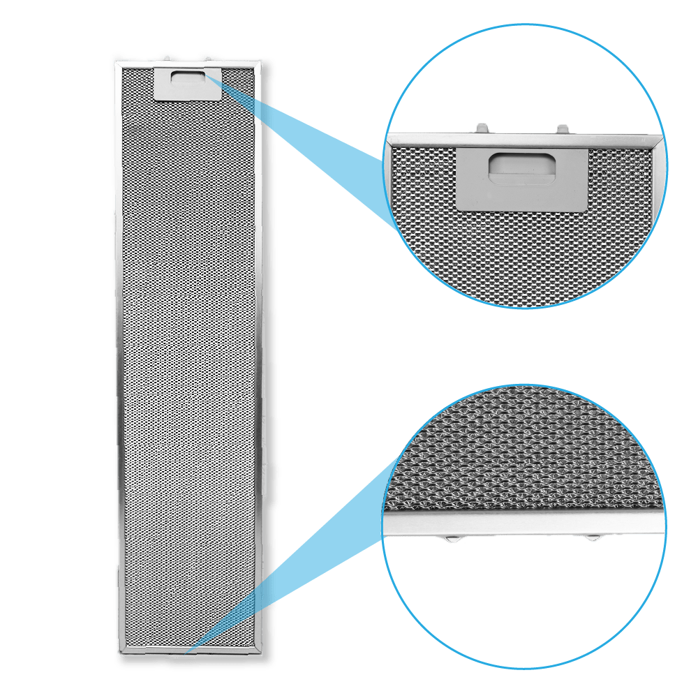 Filtro metálico 756x184mm compatible con Samsung DG81-02611A