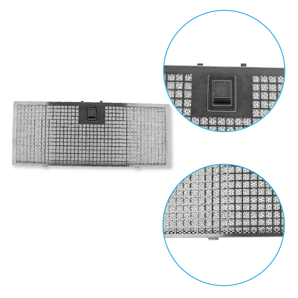 Filtro metálico Elica 433x174mm GRI0098843A