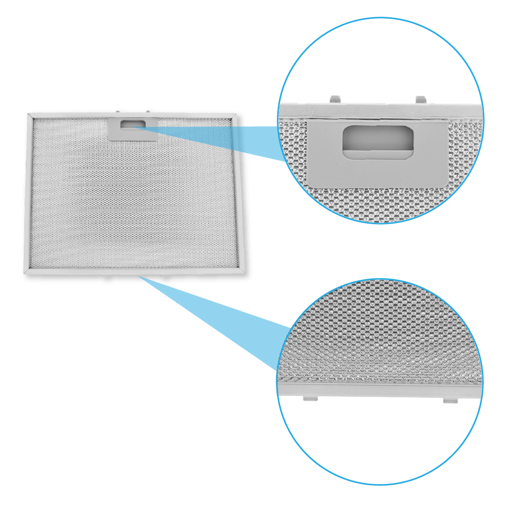 Filtro metálico para campana Indesit 360x270mm C00515919