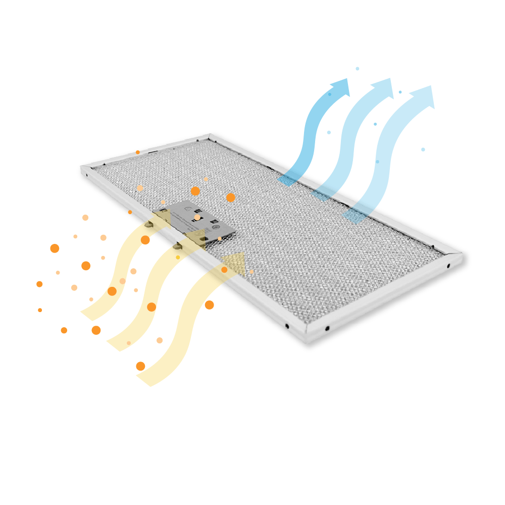 Filtro metálico para campana Elica 173x386mm GRI0138042A
