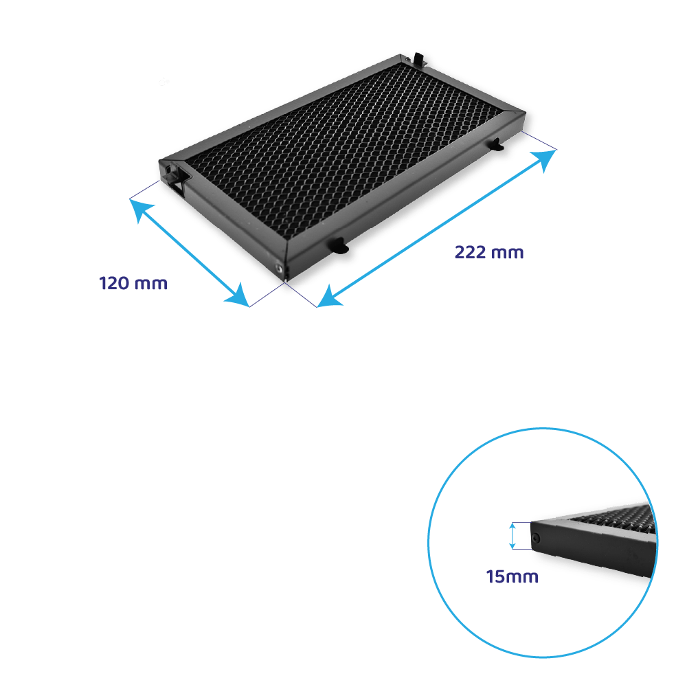Filtro de carbono Falmec Carbon.Zeo Microtech regenerable KACL.967 / KACL.1055 / VERSO EASY