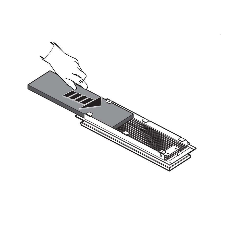 Filtro de carbono regenerable para campana Elica KIT0168749