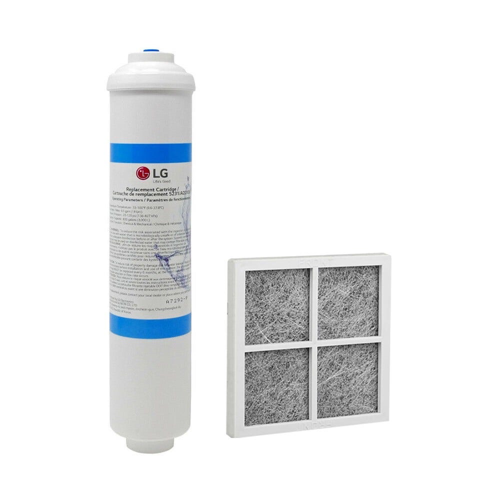Kit de recambio Filtro de aire + Filtro de agua para nevera LG