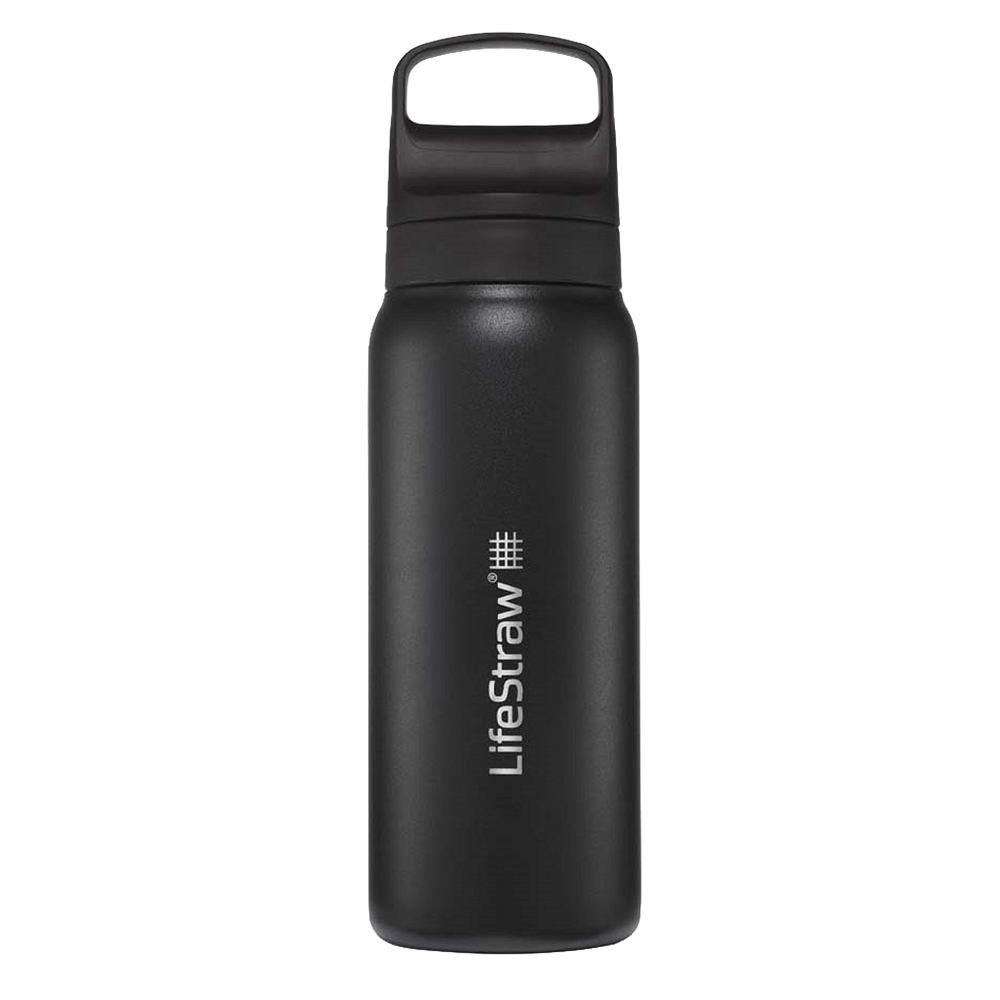 Botella de acero inoxidable LifeStraw Go 2.0 Series Negra (1000 ml)