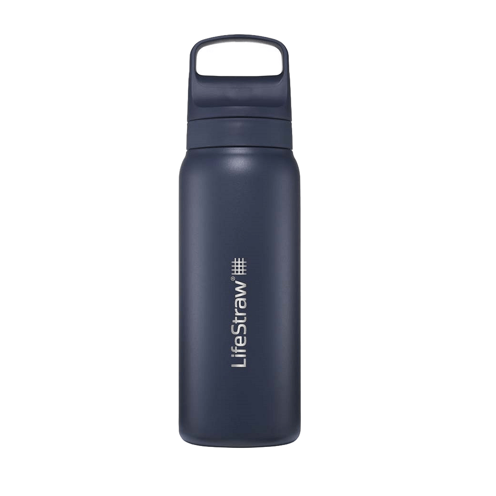 Botella de acero inoxidable LifeStraw Go 2.0 Series Azul océano (700 ml)