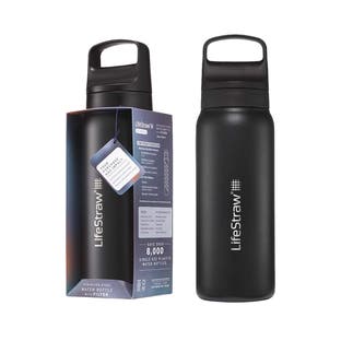 Botella de acero inoxidable LifeStraw Go 2.0 Series Negra (700 ml)