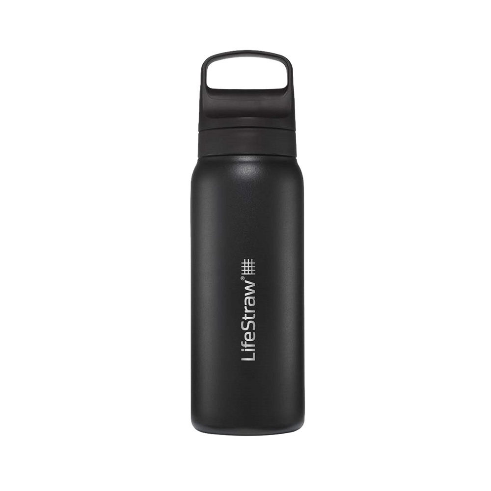 Botella de acero inoxidable LifeStraw Go 2.0 Series Negra (700 ml)