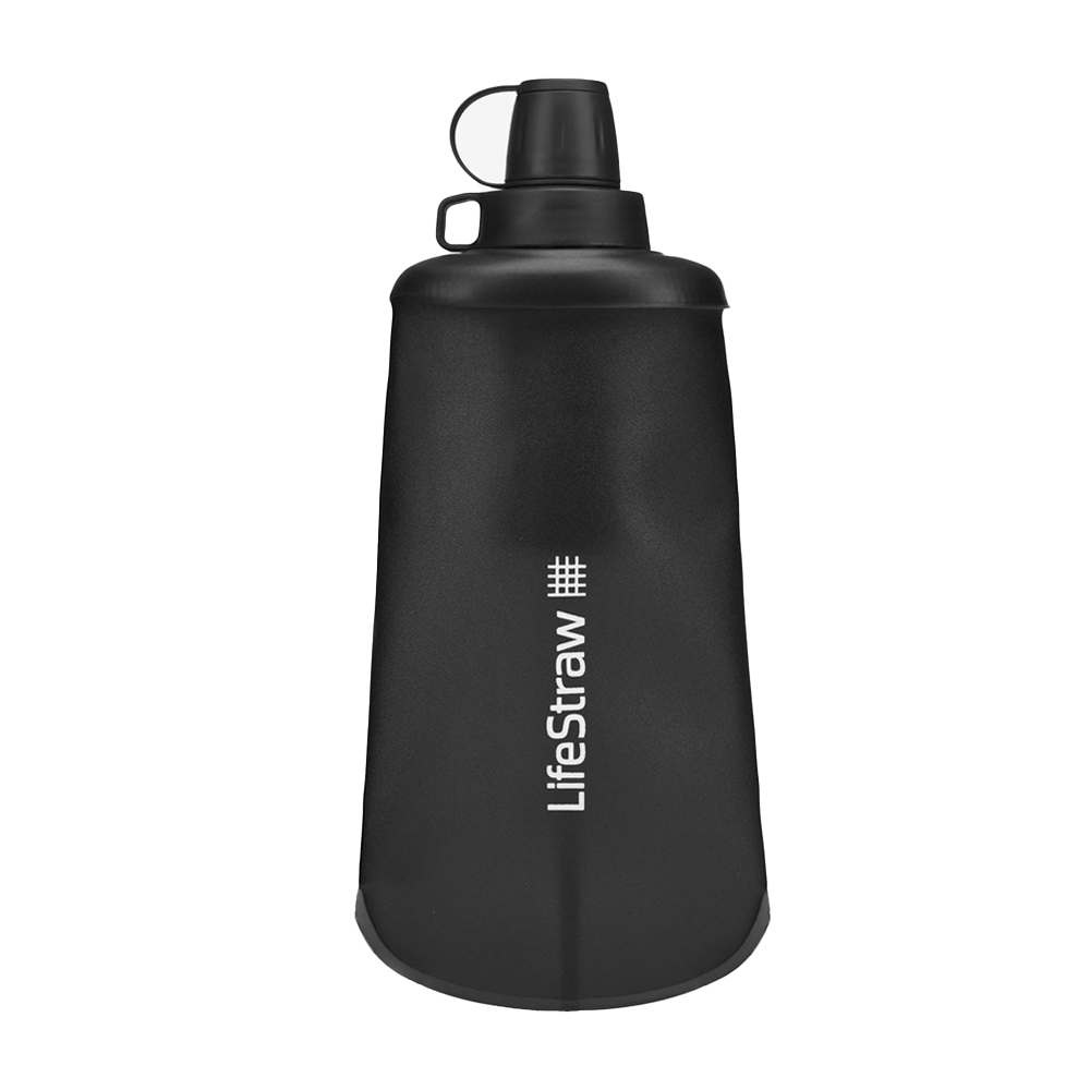 LifeStraw Peak Series Botella Plegable Exprimible 650ml Dark Mountain Gray