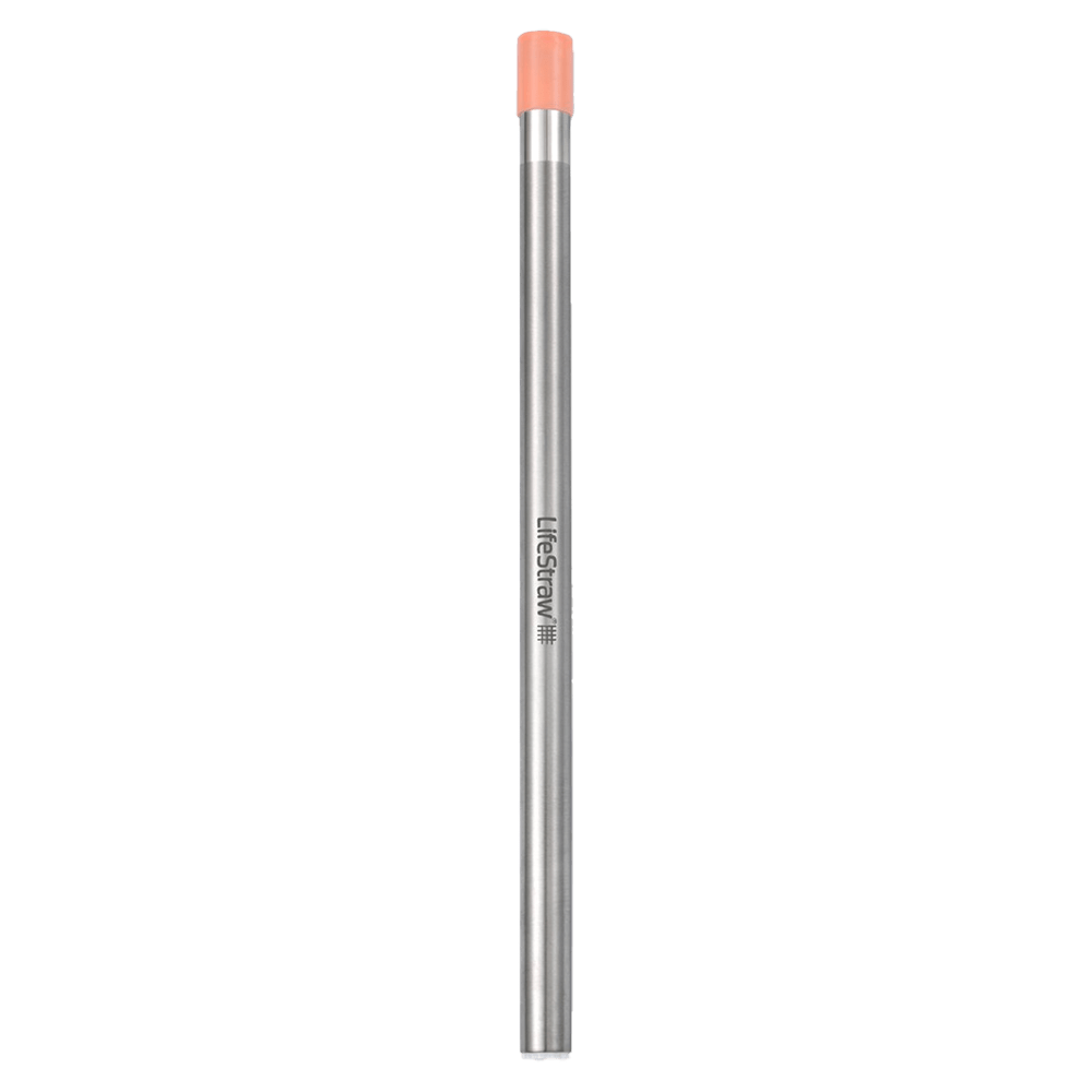 Pajilla filtrante LifeStraw Sip de acero inoxidable - Rosa albaricoque