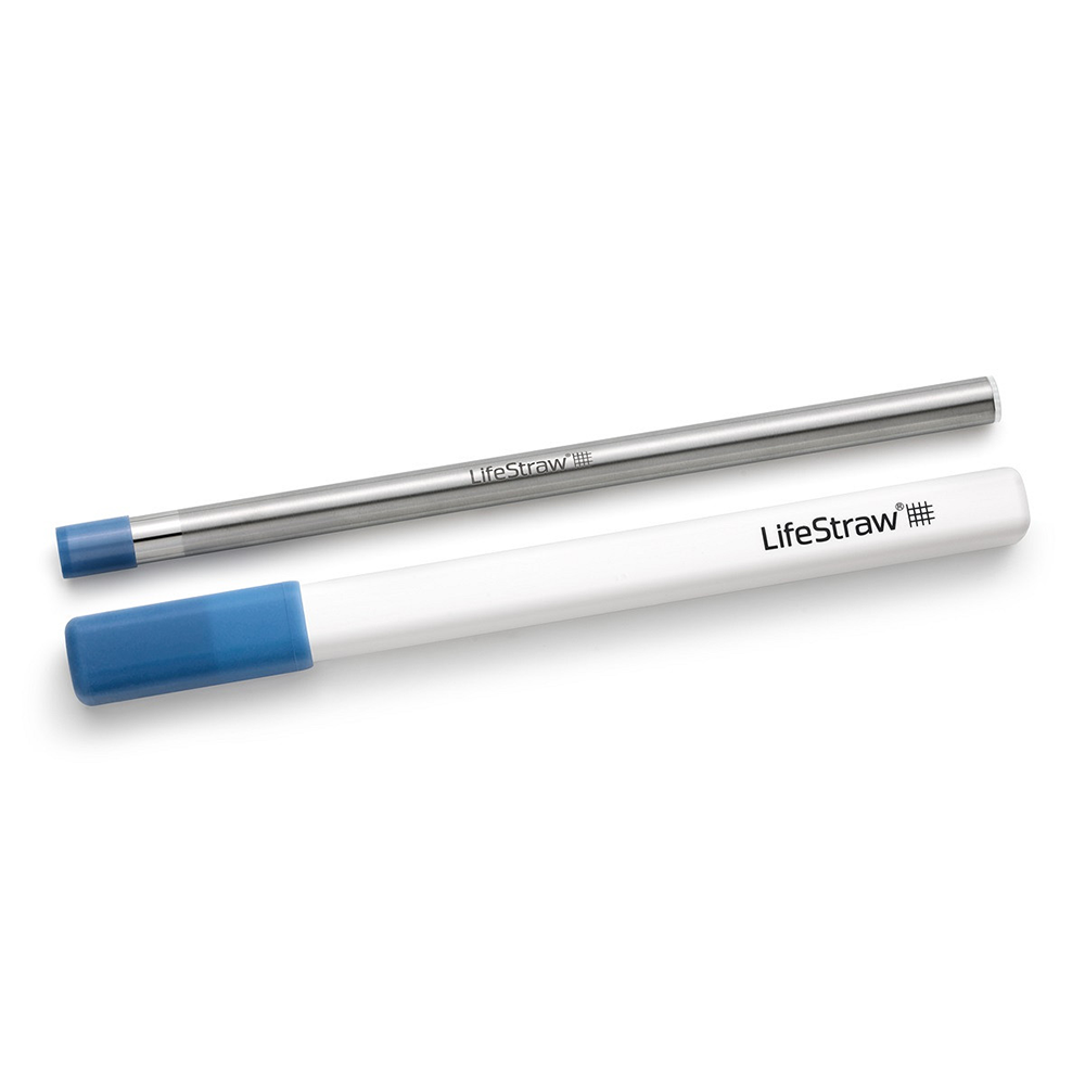 Pajilla filtrante LifeStraw Sip de acero inoxidable - Stormy Blue