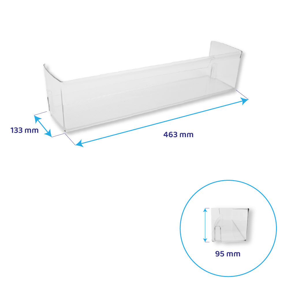 Bandeja de la puerta del frigorífico LG 463x133 MAN64368305