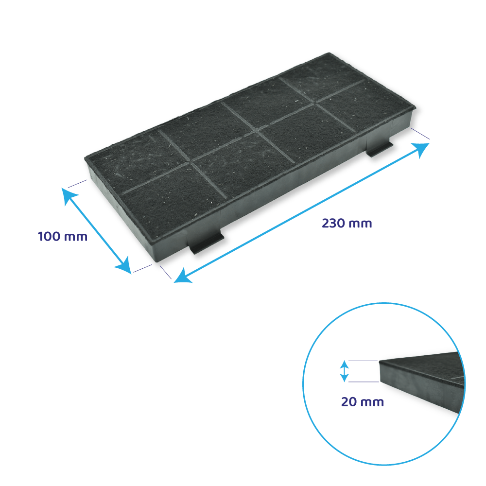 Filtro de carbono para campana AEG 9029865061 / MCFB91