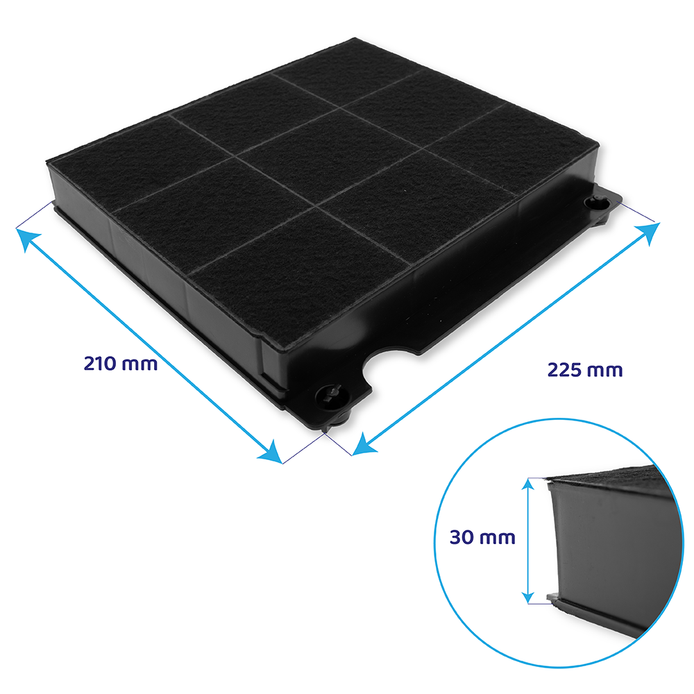 Filtro de carbono compatible con Zanker MCFE01ST / 9029865954