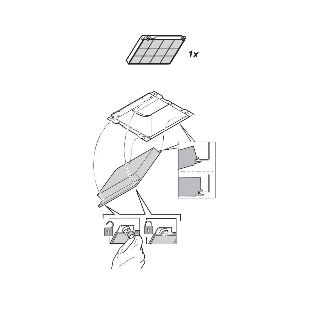 Filtro de carbono Gaggenau 647734 / 00647734