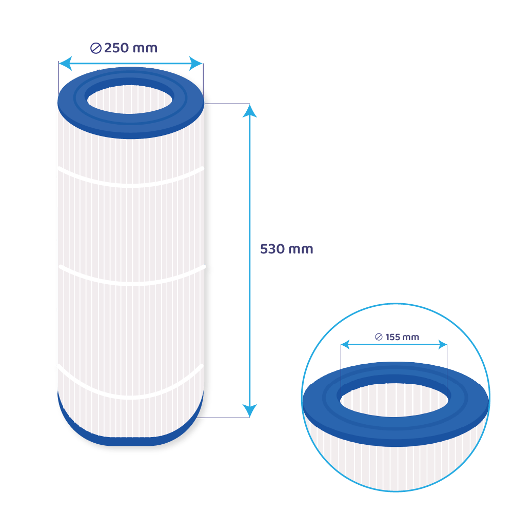 Filtro para piscina compatible con Waterair CW100