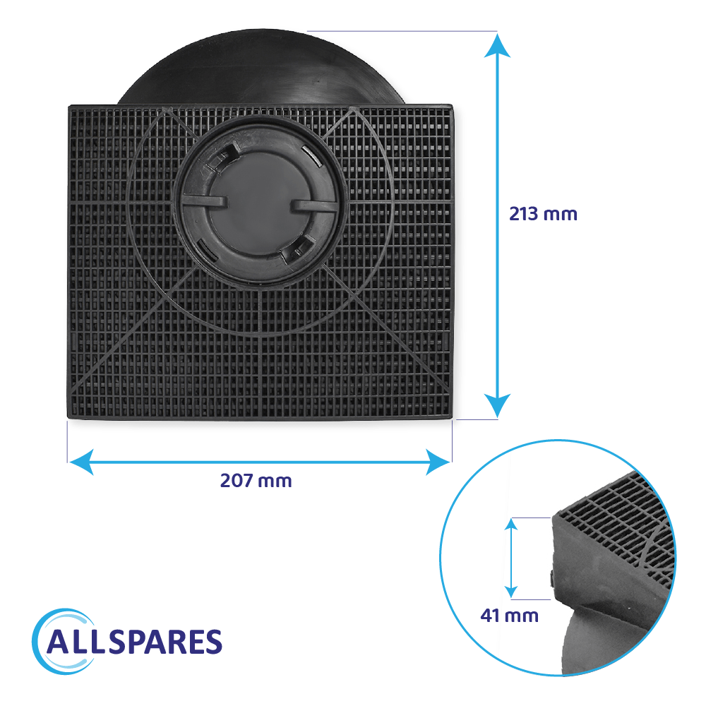 Filtro de carbono compatible con Bosch 649991 / 491429