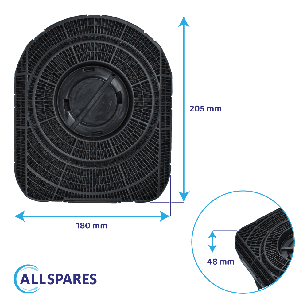 Filtro de carbono compatible con AEG Tipo 200 / E3CFE200