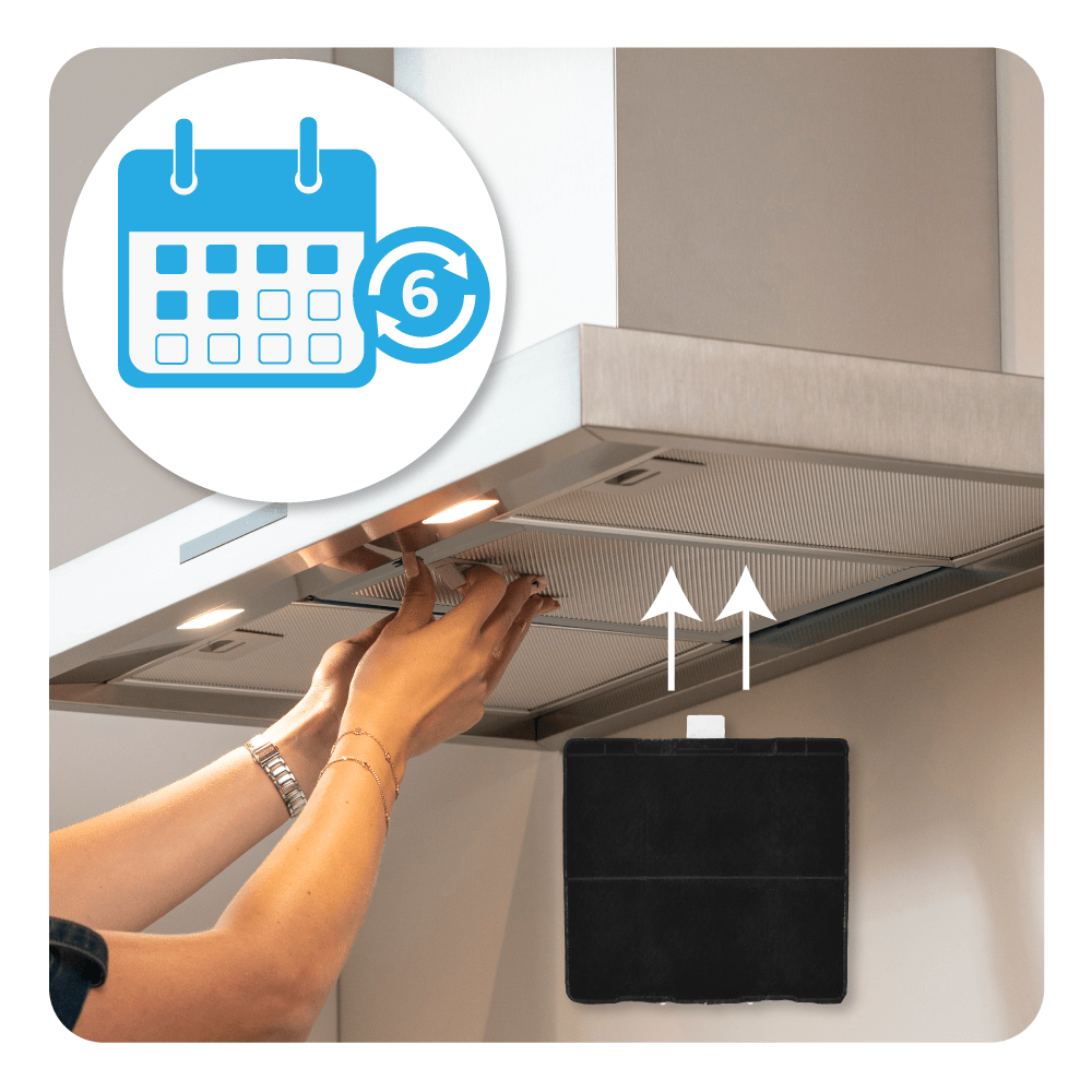 Filtro de carbono compatible con Siemens 11026769 / LZ53251 para una anchura de conducto de 260 mm