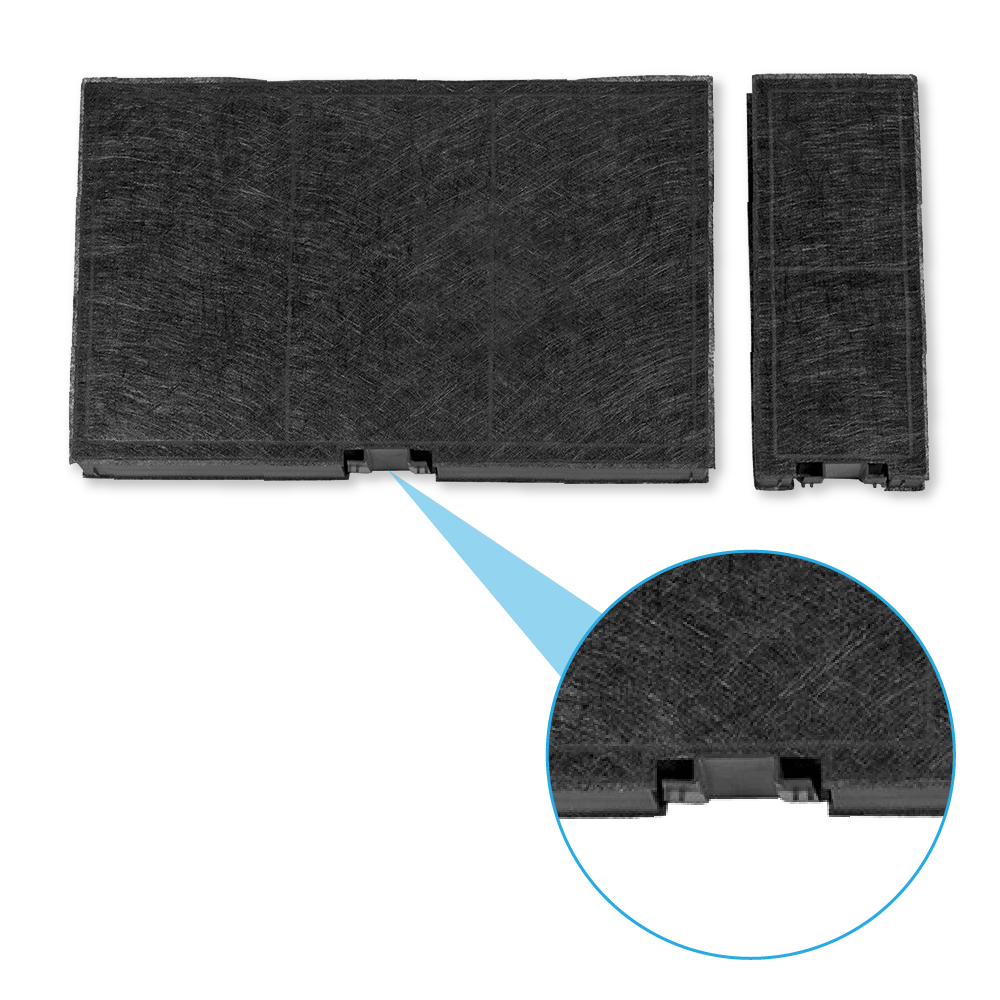 Filtro de carbono compatible con Gaggenau 17000965 / 11018700 (x2)