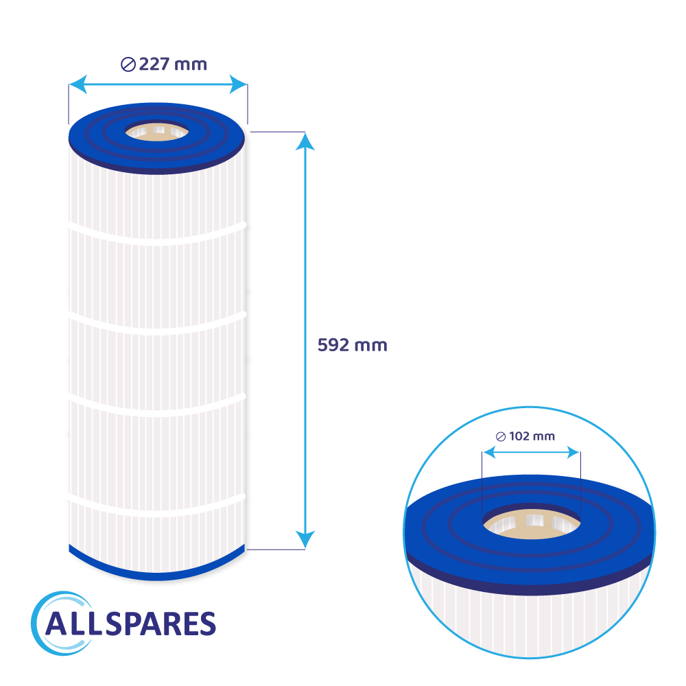 Filtro de piscina compatible con Hayward Star Clear CX1200RE / C1200 EURO