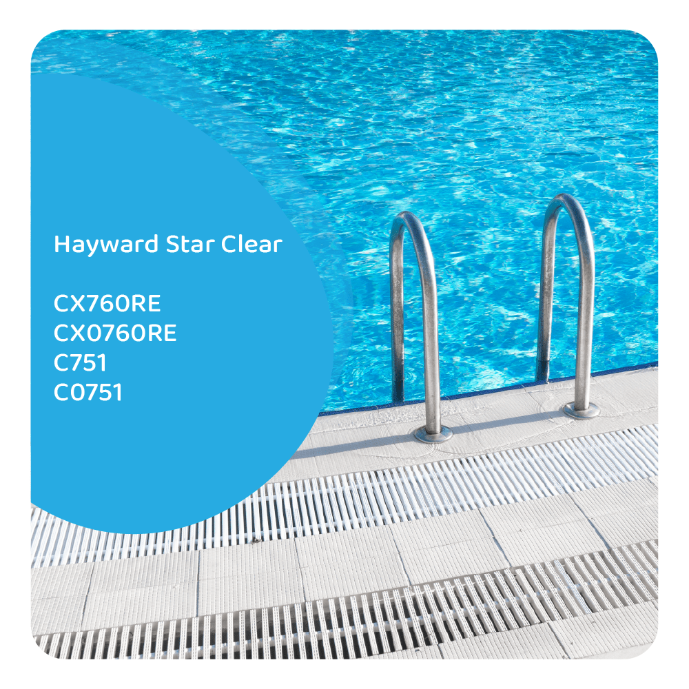 Filtro de cartucho para piscina compatible con Hayward StarClear CX760RE / CX0760RE / C751 / C0751