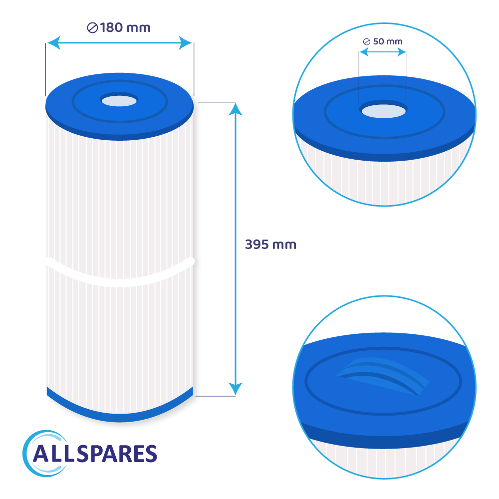 Filtro de cartucho para piscina compatible con Weltico C3 / 62613