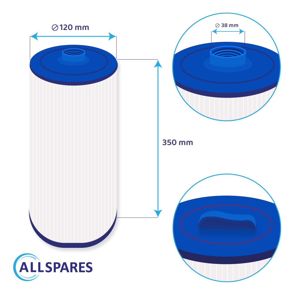 Filtro de cartucho spa compatible con PWW50L / 4CH-949 / SC757 / 40508