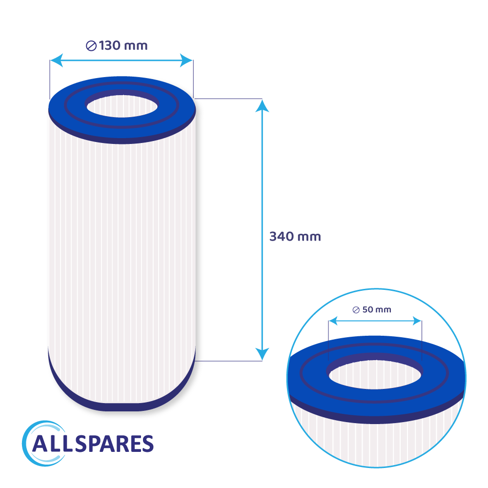 Filtro de cartucho spa compatible con Jacuzzi série J-200 / 373045 / Sundance 680 / 6580-471