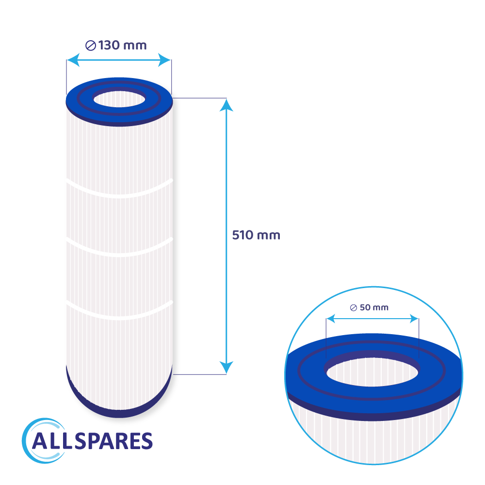 Filtro de cartucho spa compatible con PRB75 / SC733 / 40751 / C-4975