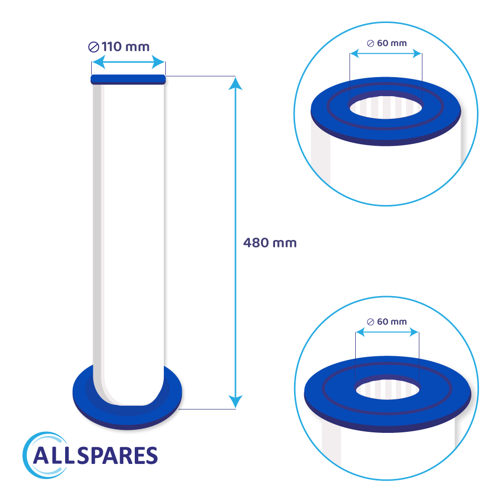 Filtro de cartucho para spa SC762 / PP1604 / 6473-164