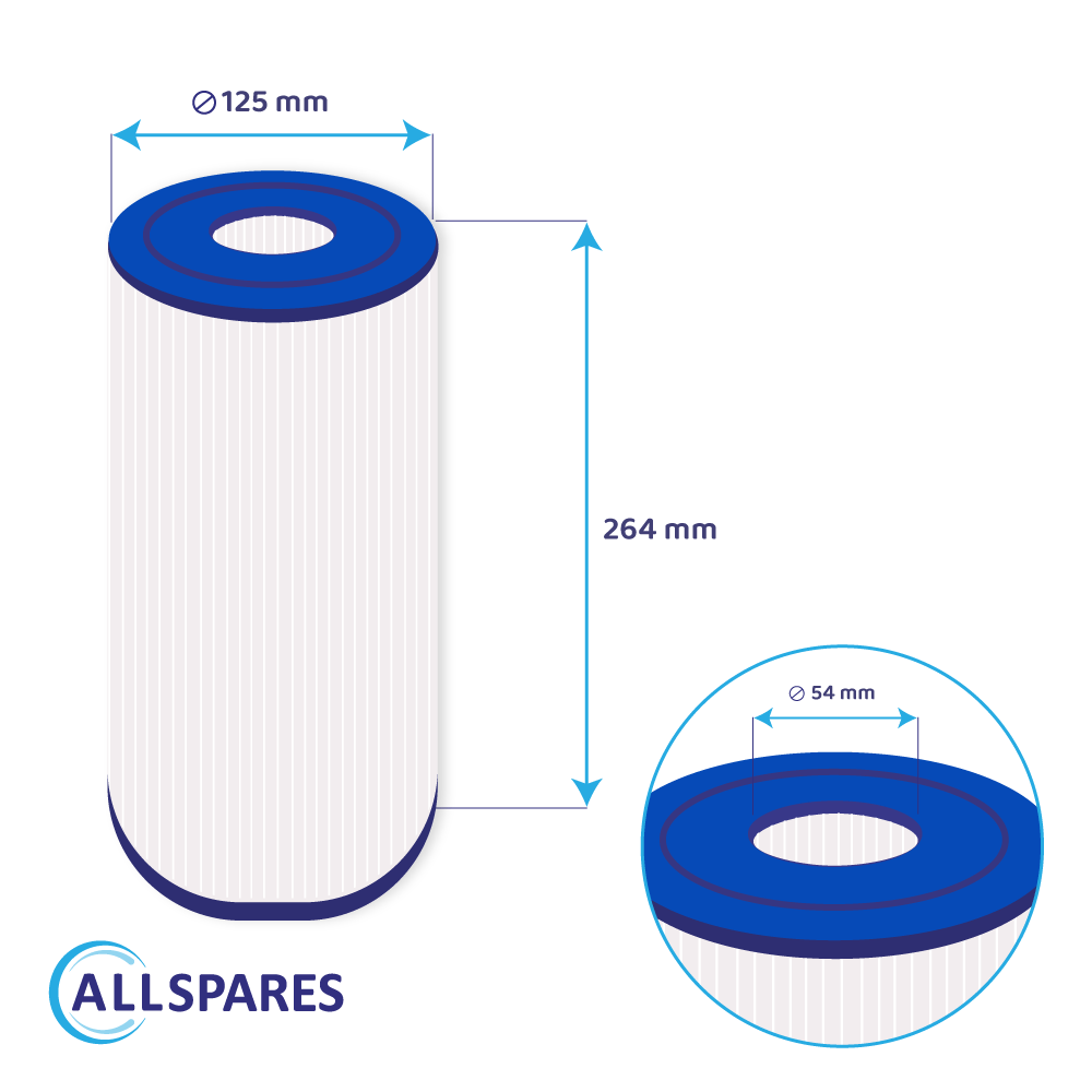 Filtro de cartucho para spa compatible con Nemco 30 / DSF25-50 / C-4429 / FC-3082