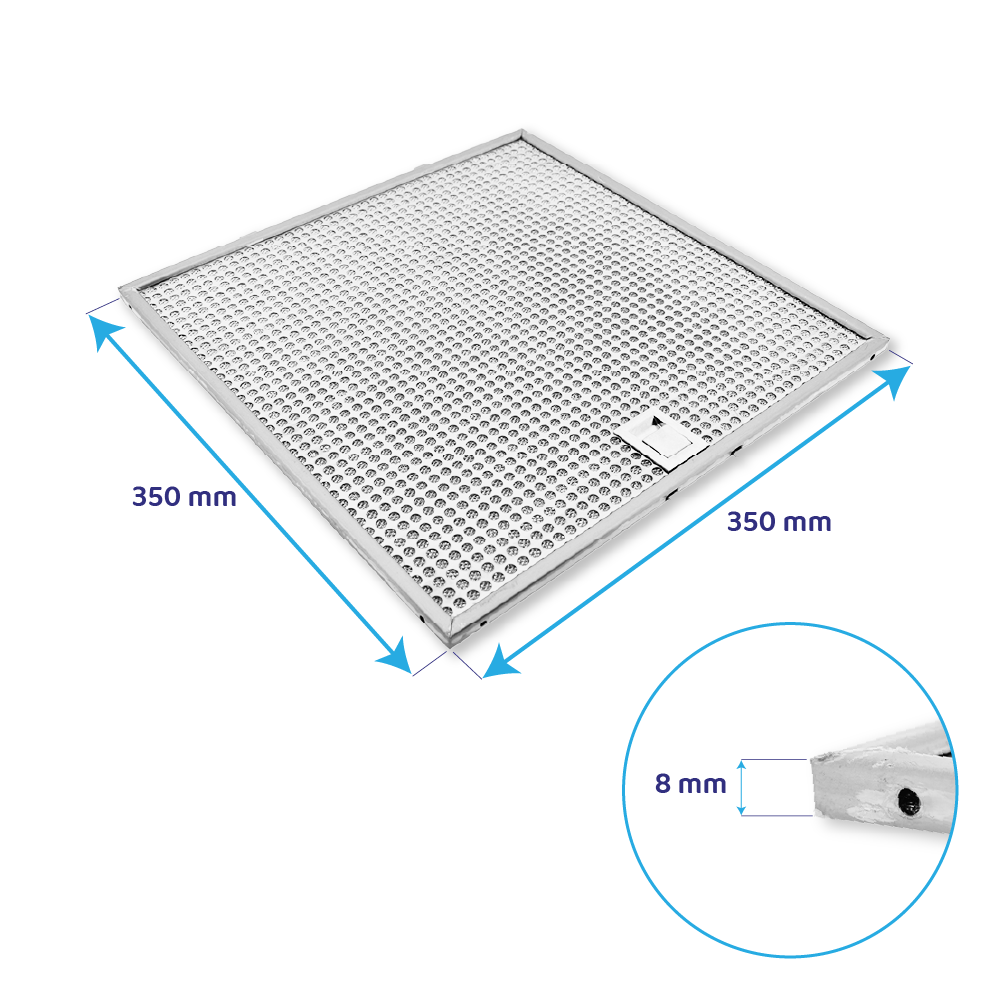 Filtro metálico Whirlpool 350x350mm 482000099468