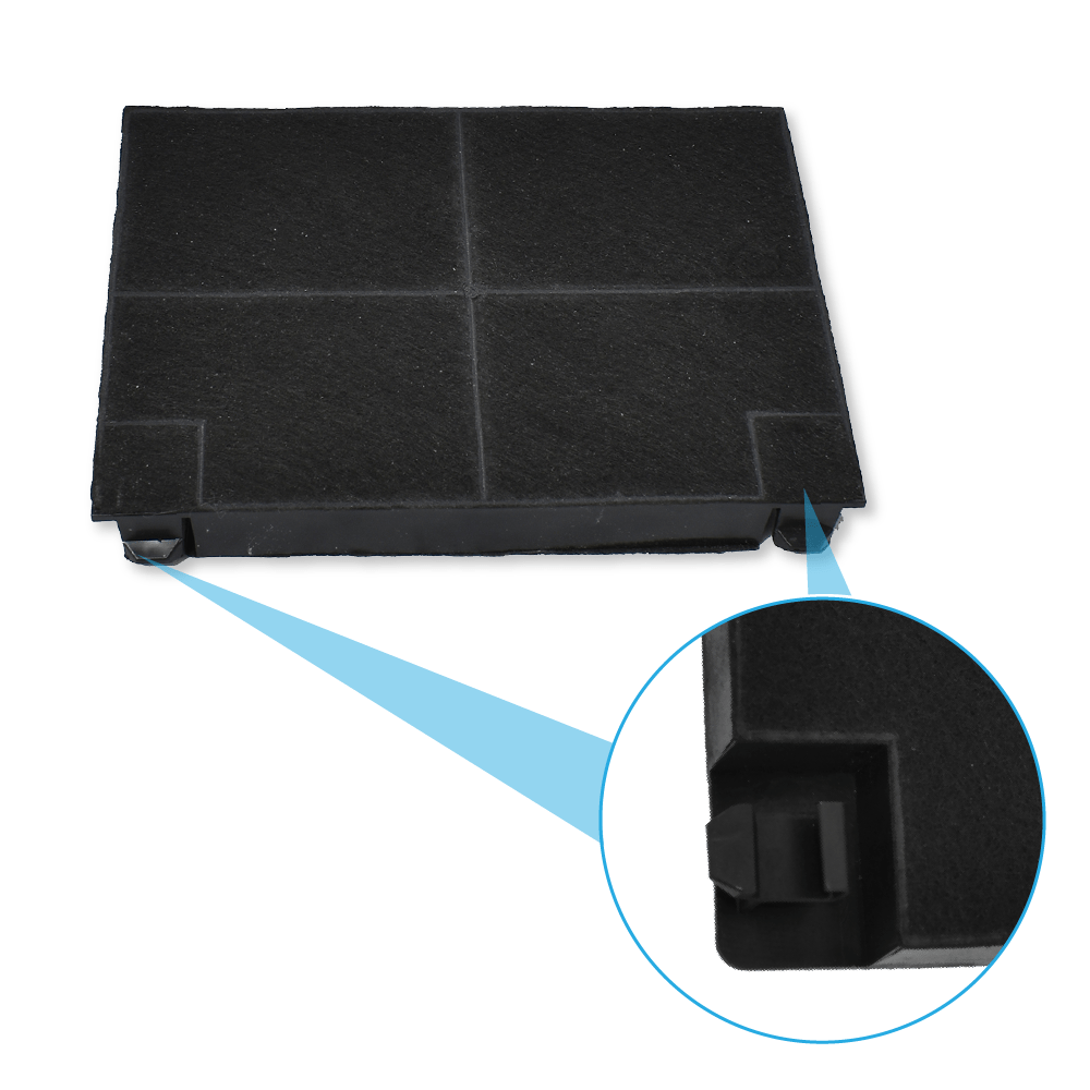 Filtro de carbono compatible con Alno MCFE05 / 9029800498 (x2)