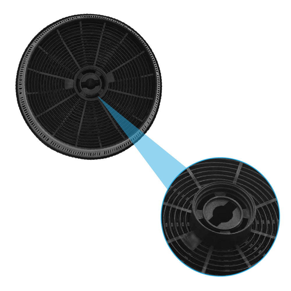 Filtro de carbono compatible con Baraldi Thea / Integra  / Esmeralda (2 uds.)