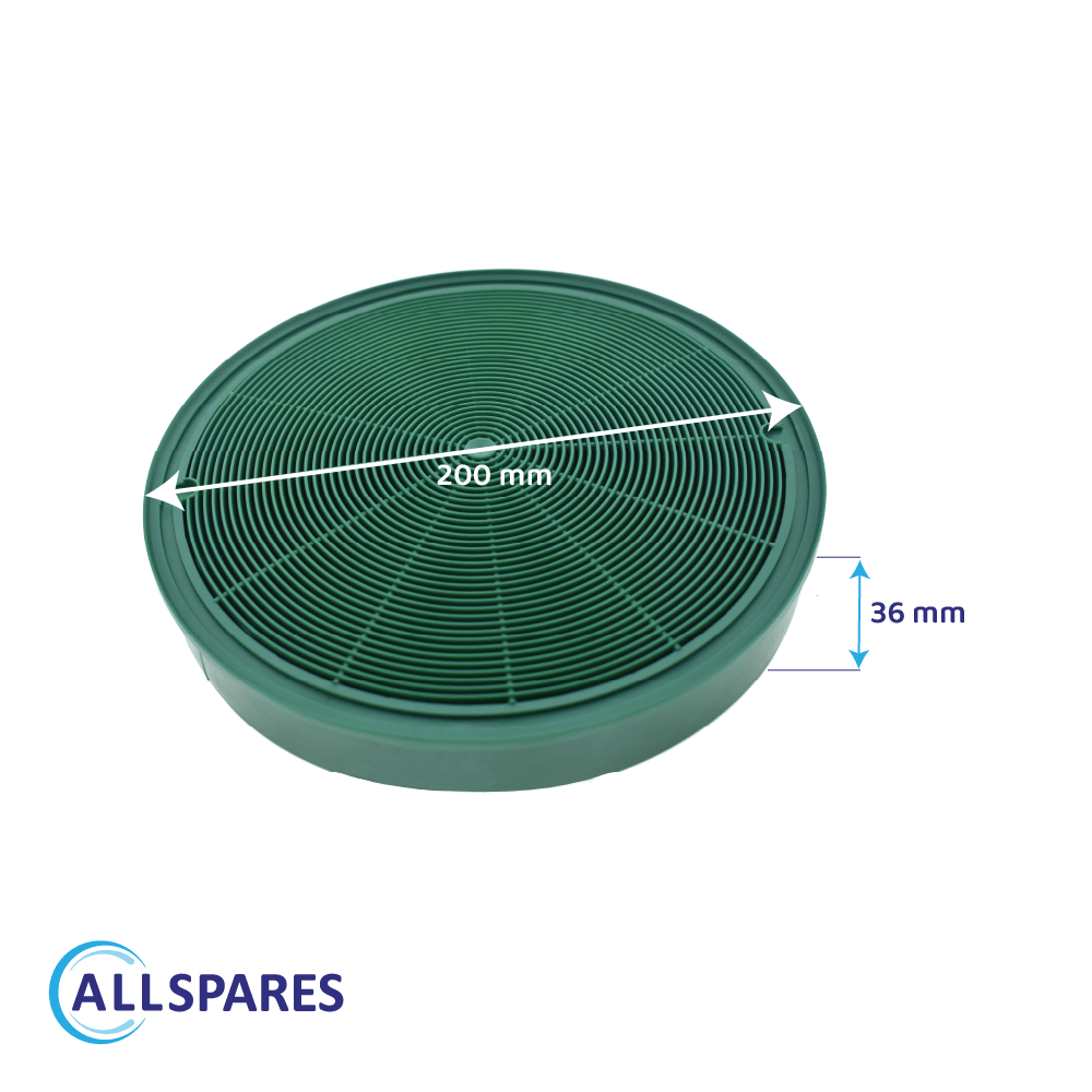 Filtro de carbono regenerable compatible con Mepamsa MCFE31 / 9029801306 (2Uds.)