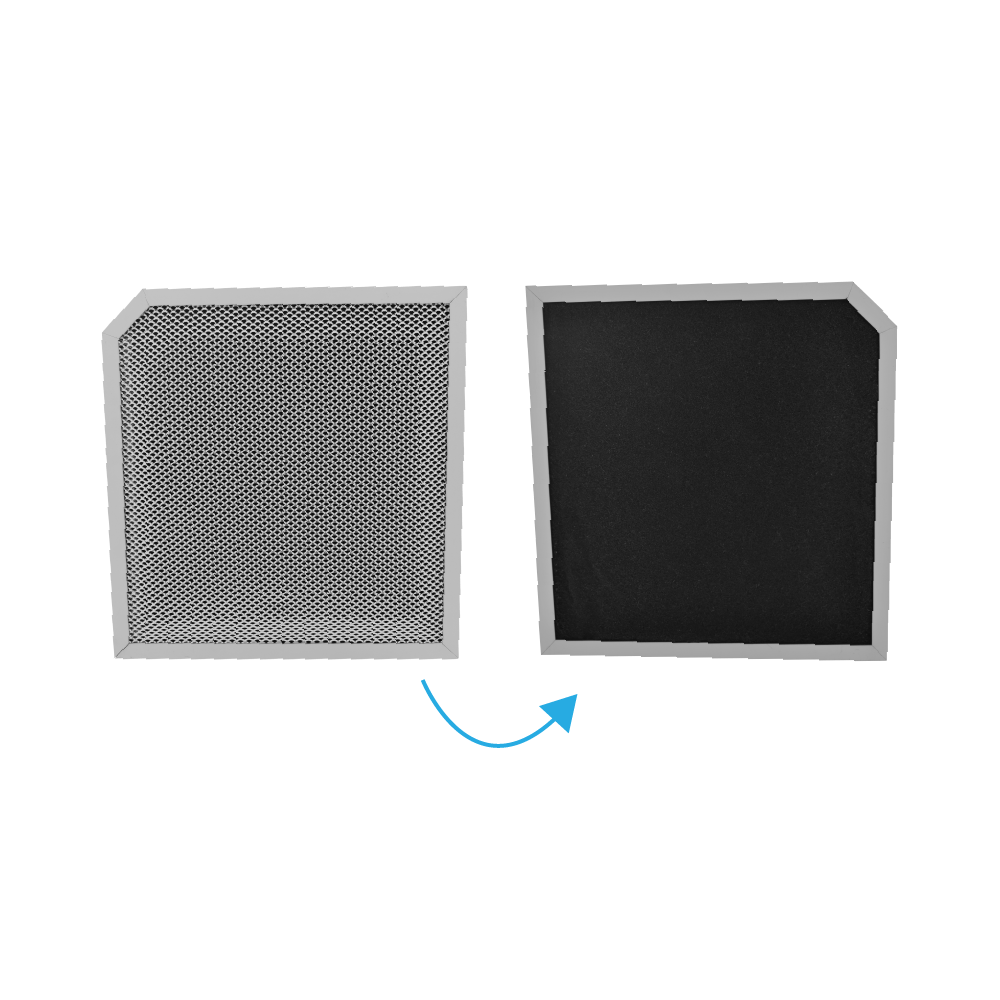 Filtro de carbono Glem 255x243mm CR410